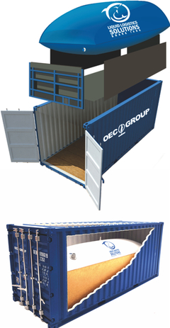 海艺坊1:20比例CEO GROUP集装箱液袋模型 精细化航运与流动卫生设施展示