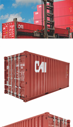 CAI 集装箱模型 可定制的1:20纪念品与移动厕所模型